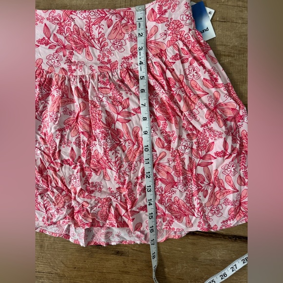 NWT Abound Drop Waist Pink Dandy Scroll Miniskirt ~ Large 🌸 - Picture 7 of 8